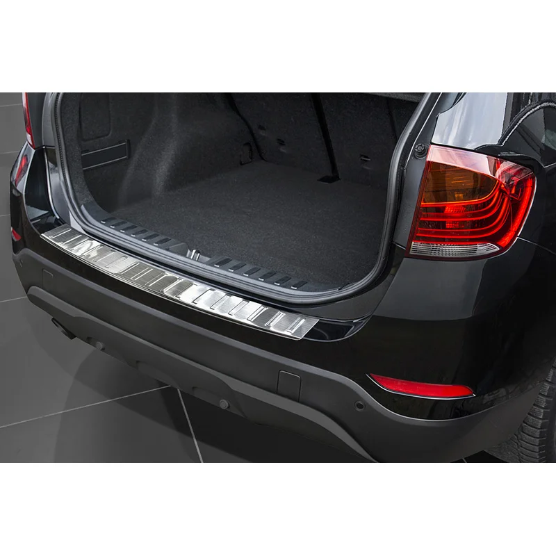 Avisa RVS Achterbumperprotector passend voor BMW X1 E84 Facelift 2012-2015 excl. M-Pakket - Zilver