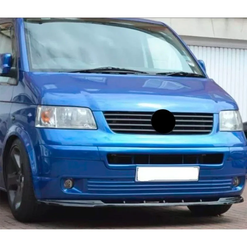 Oneway Voorspoilerlip passend voor Volkswagen Transporter T5 2003-2009 – Glanzend zwart
