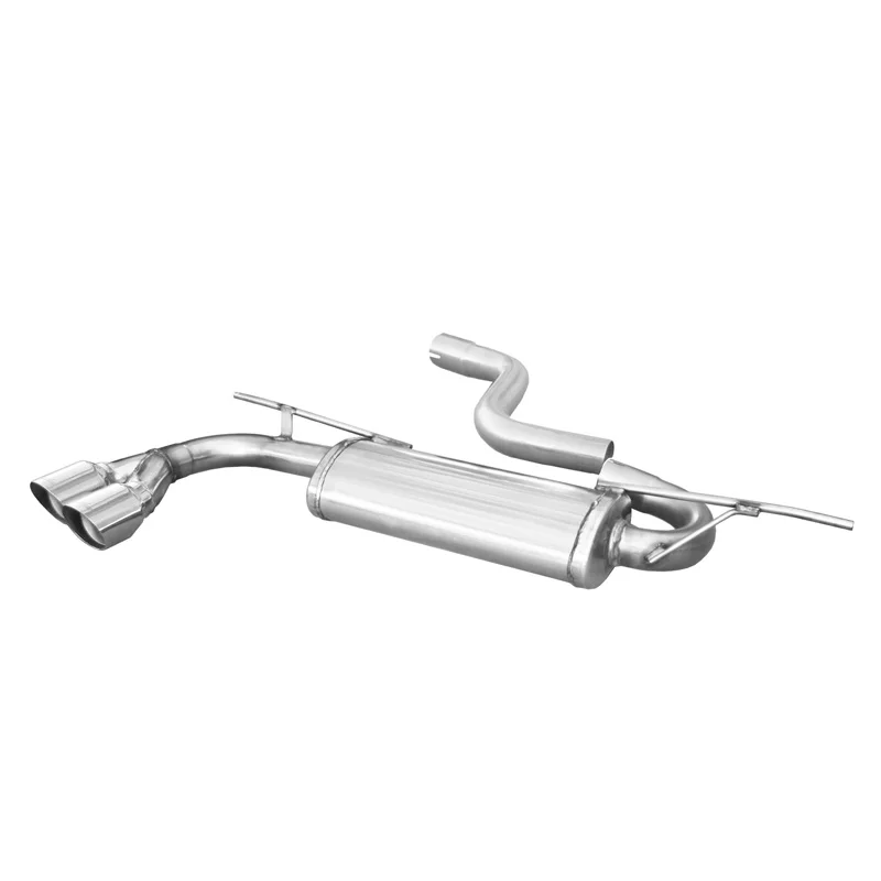 InoXcar 100% RVS Sportuitlaat passend voor Audi A3 (8V Sportback) 1.8 TFSI 180pk 2013- 2x80mm Racing