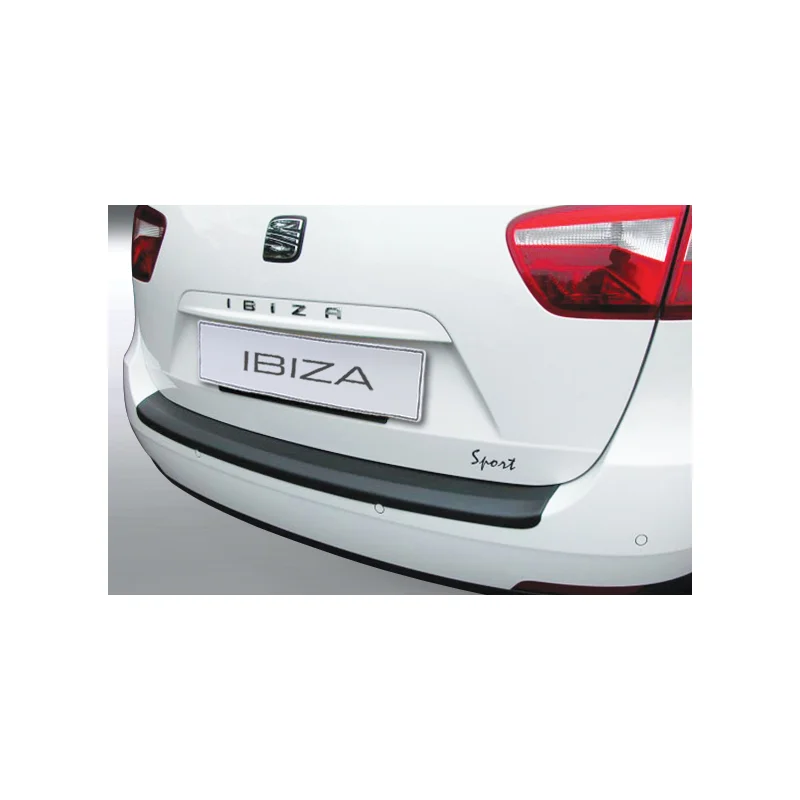RGM ABS Achterbumper beschermlijst passend voor Seat Ibiza ST 2010-2016 Zwart