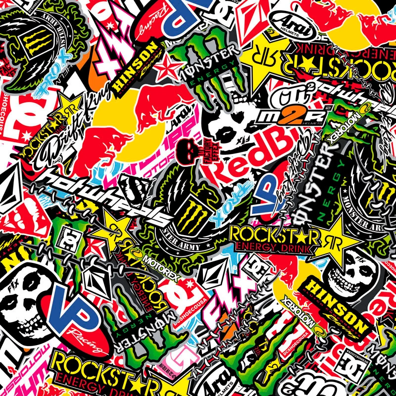 AutoStyle Stickerbomb Folie – Graffiti design 2 – Rol 60x200cm – zelfklevend