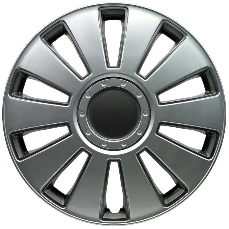 AutoStyle 4-Delige Wieldoppenset Pennsylvania 16-inch zilver/charcoal grijs