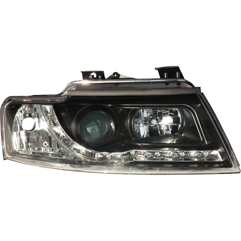 AutoStyle Set Koplampen in DRL-Look passend voor Audi A4 B6 Cabrio 2002- – Zwart