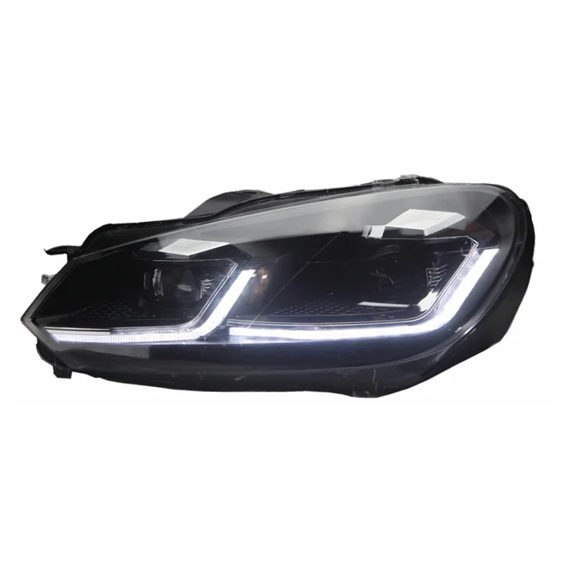 AutoStyle Set Koplampen in 7.5-Look passend voor Volkswagen Golf VI 2008-2012 – Zwart – incl. Dynamic Running Light