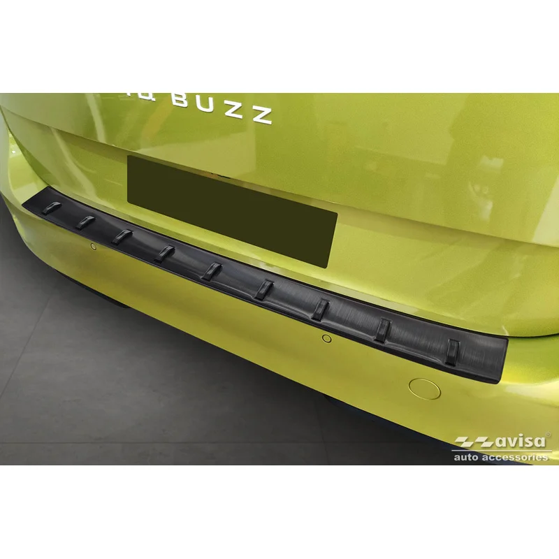 Avisa RVS Achterbumperprotector STRONG EDITION passend voor Volkswagen ID.Buzz + Cargo 2022- - Zwart