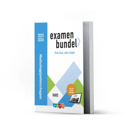 Examenbundel online + boek havo Maatschappijwetenschappen 2025/2026