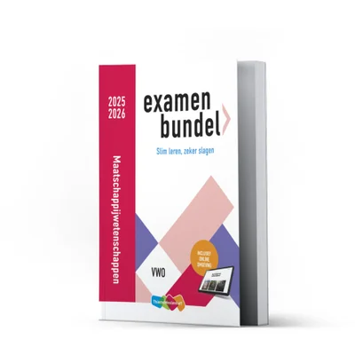 Examenbundel online + boek vwo Maatschappijwetenschappen 2025/2026
