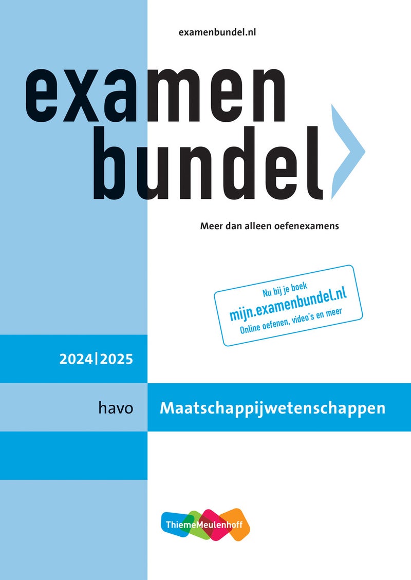 Examenbundel online + boek havo Maatschappijwetenschappen 2024/2025