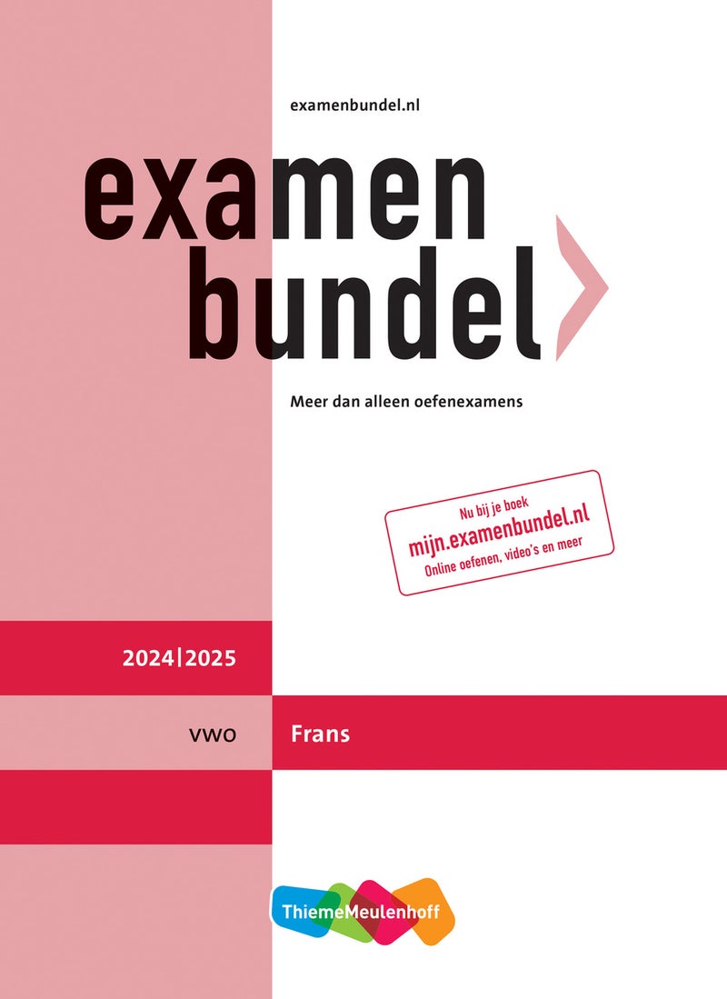Examenbundel online + boek vwo Frans 2024/2025