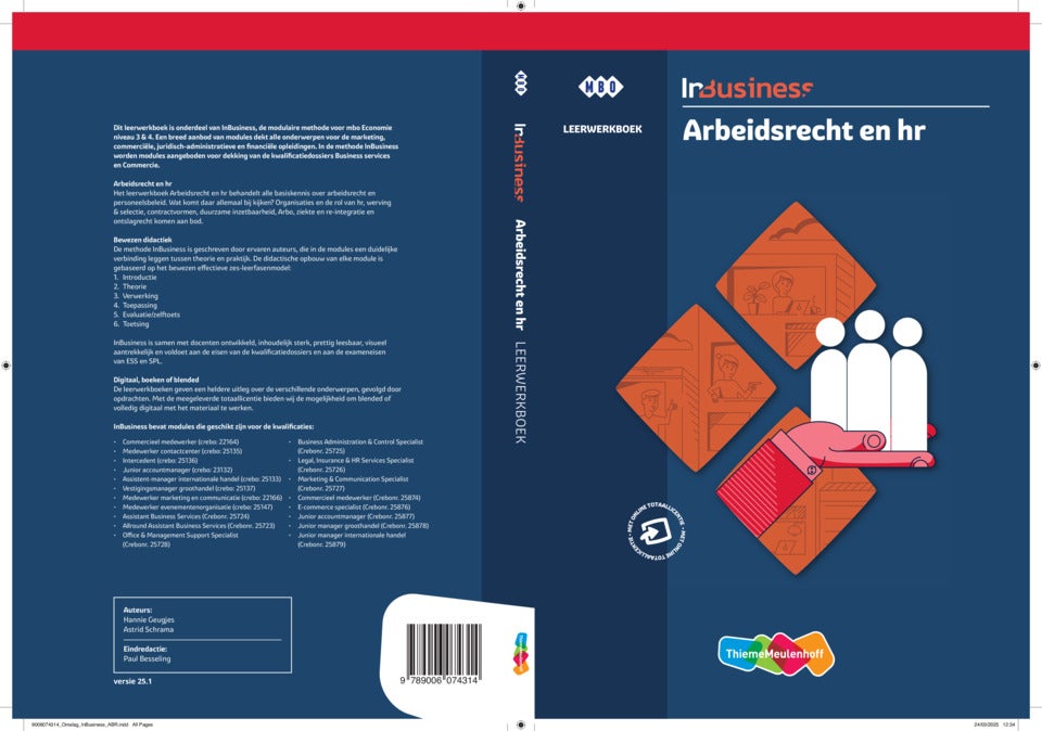 InBusiness Specialist Arbeidsrecht en HRM leerwerkboek + online 3 jaar