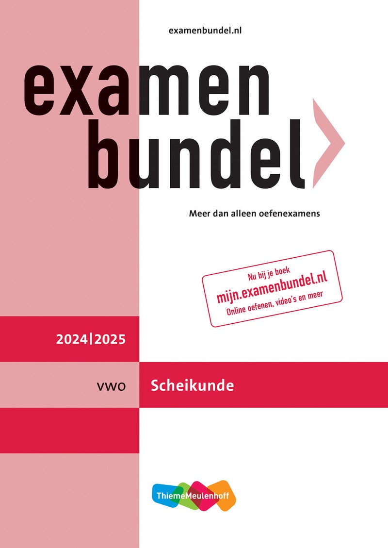 Examenbundel online + boek vwo Scheikunde 2024/2025