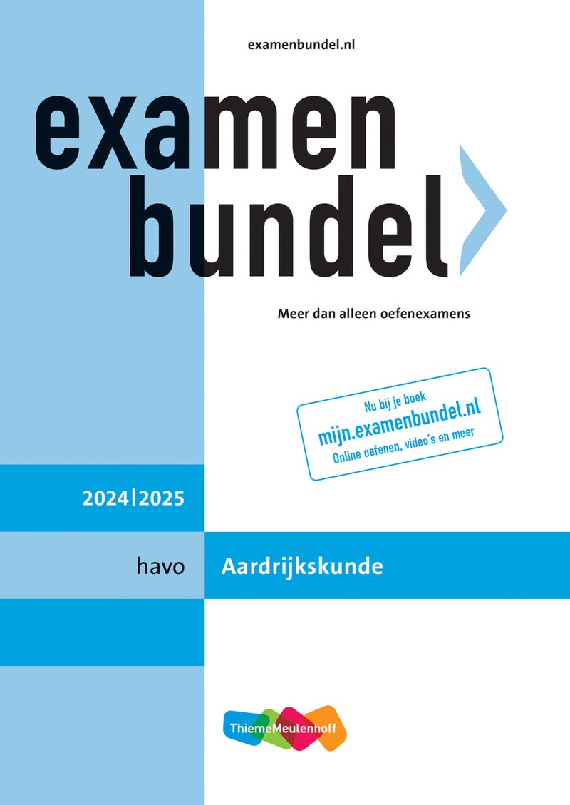 Examenbundel online + boek havo Aardrijkskunde 2024/2025