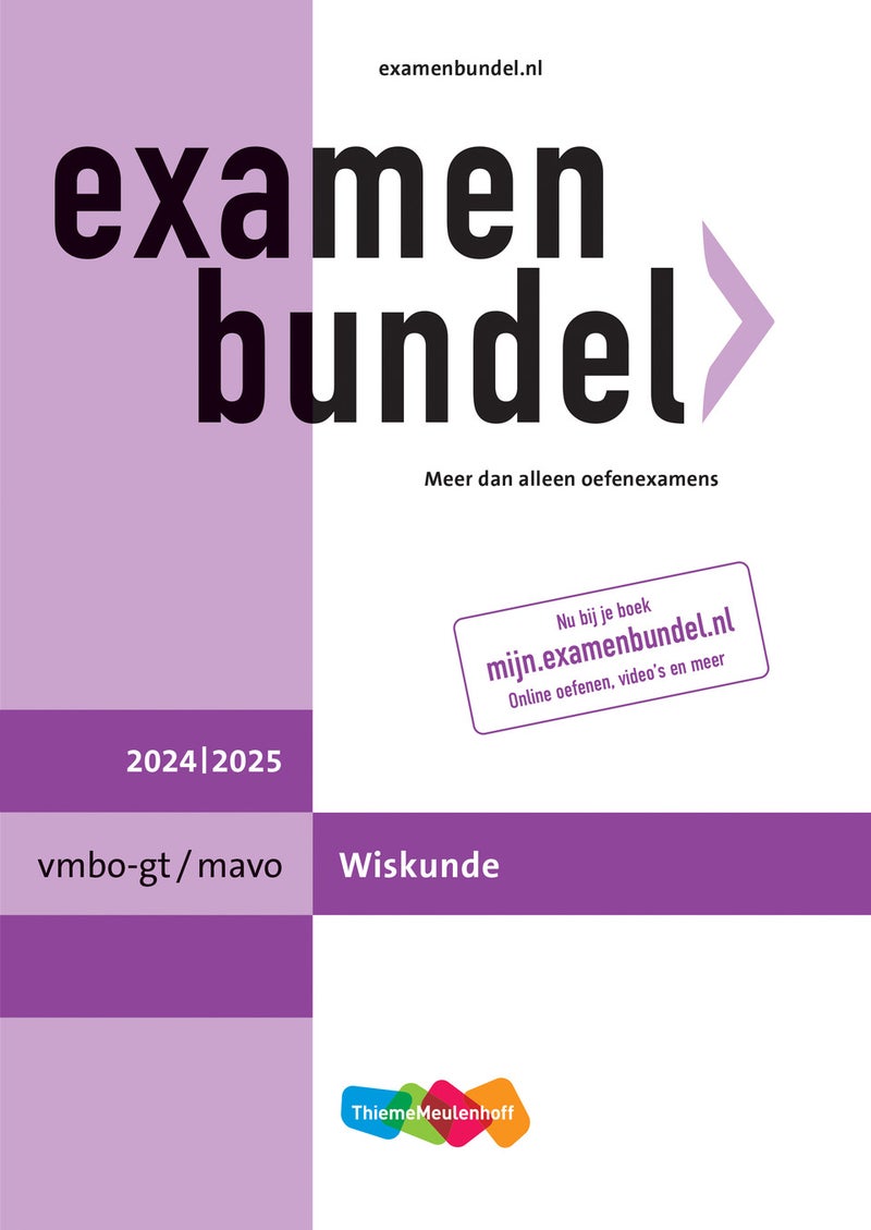 Examenbundel online + boek vmbo-gt/mavo Wiskunde 2024/2025