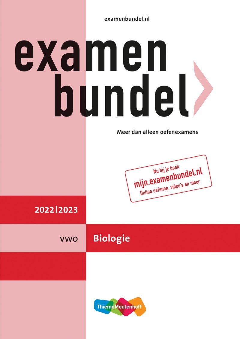 Examenbundel vwo Biologie 2022/2023