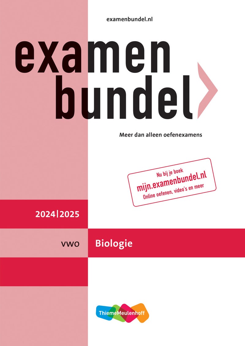 Examenbundel online + boek vwo Biologie 2024/2025