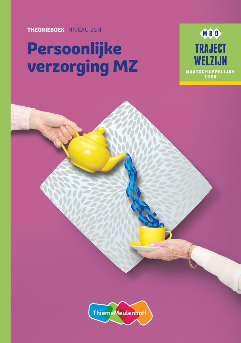 Traject Welzijn MZ Persoonlijke verzorging  niveau 3/4 boek en online 1 jaar (KD 2016)