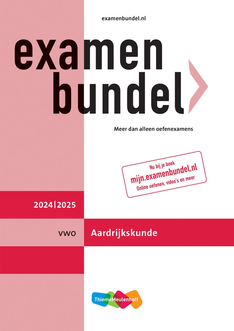 Examenbundel online + boek vwo Aardrijkskunde 2024/2025