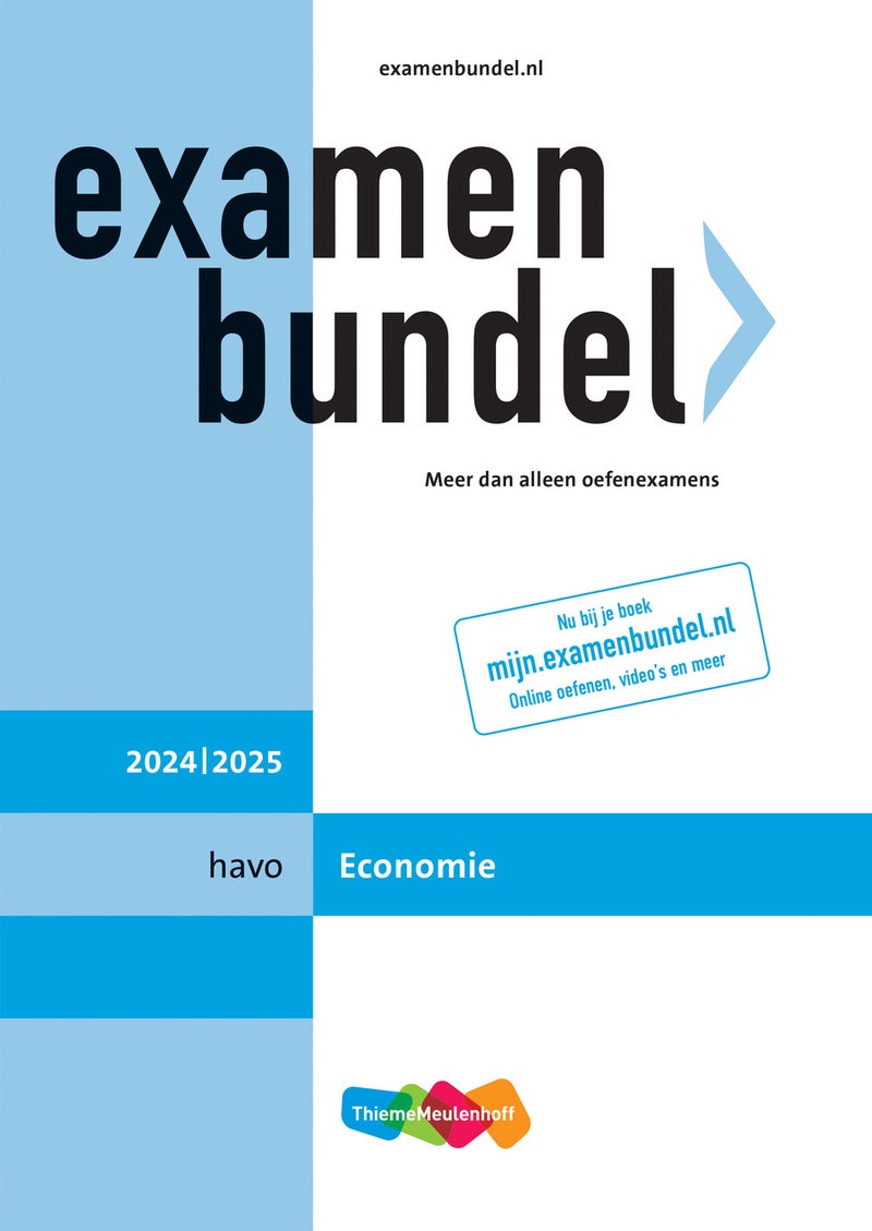 Examenbundel online + boek havo Economie 2024/2025