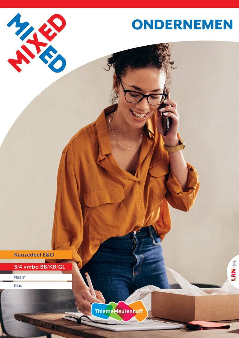 MIXED LRN-line online + boek Ondernemen 3/4 vmbo