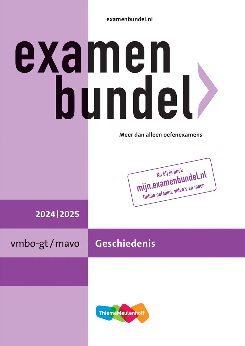 Examenbundel online + boek vmbo-gt/mavo Geschiedenis 2024/2025