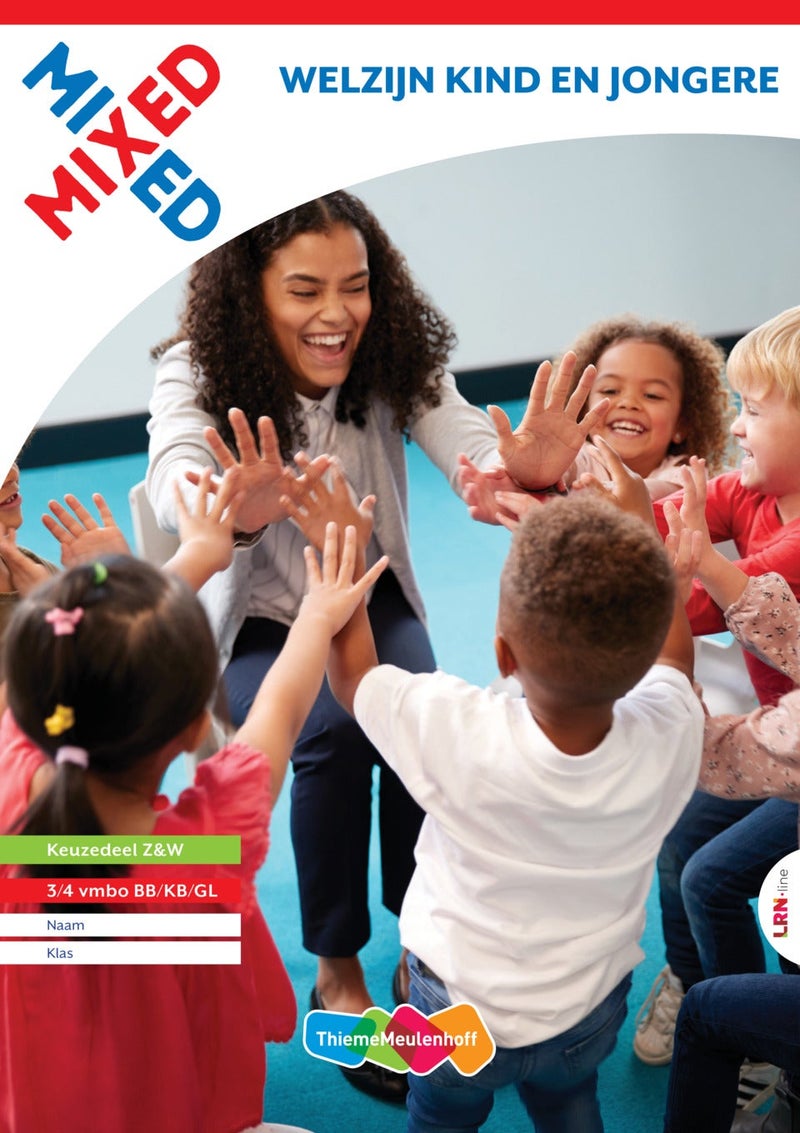 MIXED LRN-line online + boek Welzijn kind en jongere 3/4 vmbo 4-jaar afname