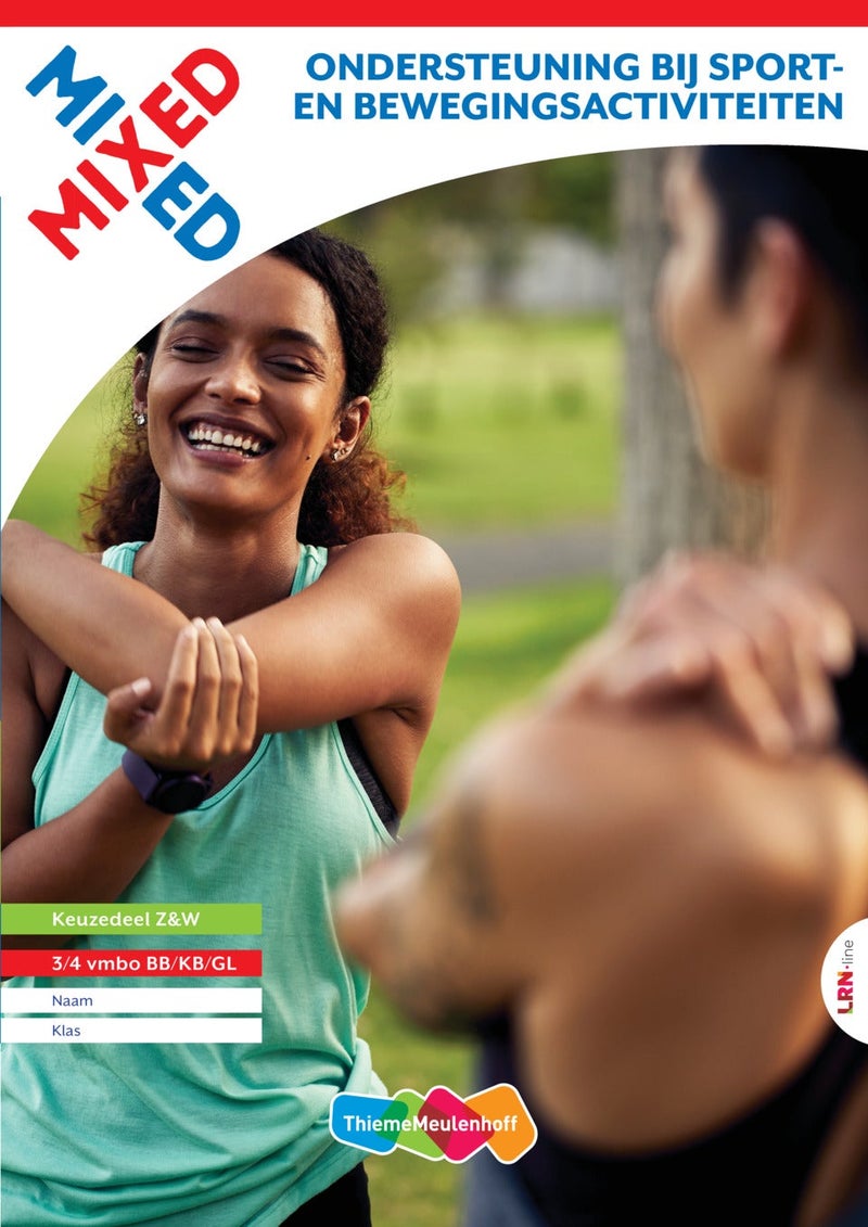 MIXED LRN-line online + boek Ondersteuning bij sport en bewegingsactiviteiten 3/4 vmbo