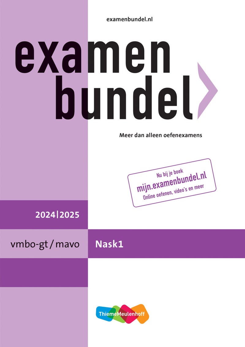 Examenbundel online + boek vmbo-gt/mavo NaSk1 2024/2025