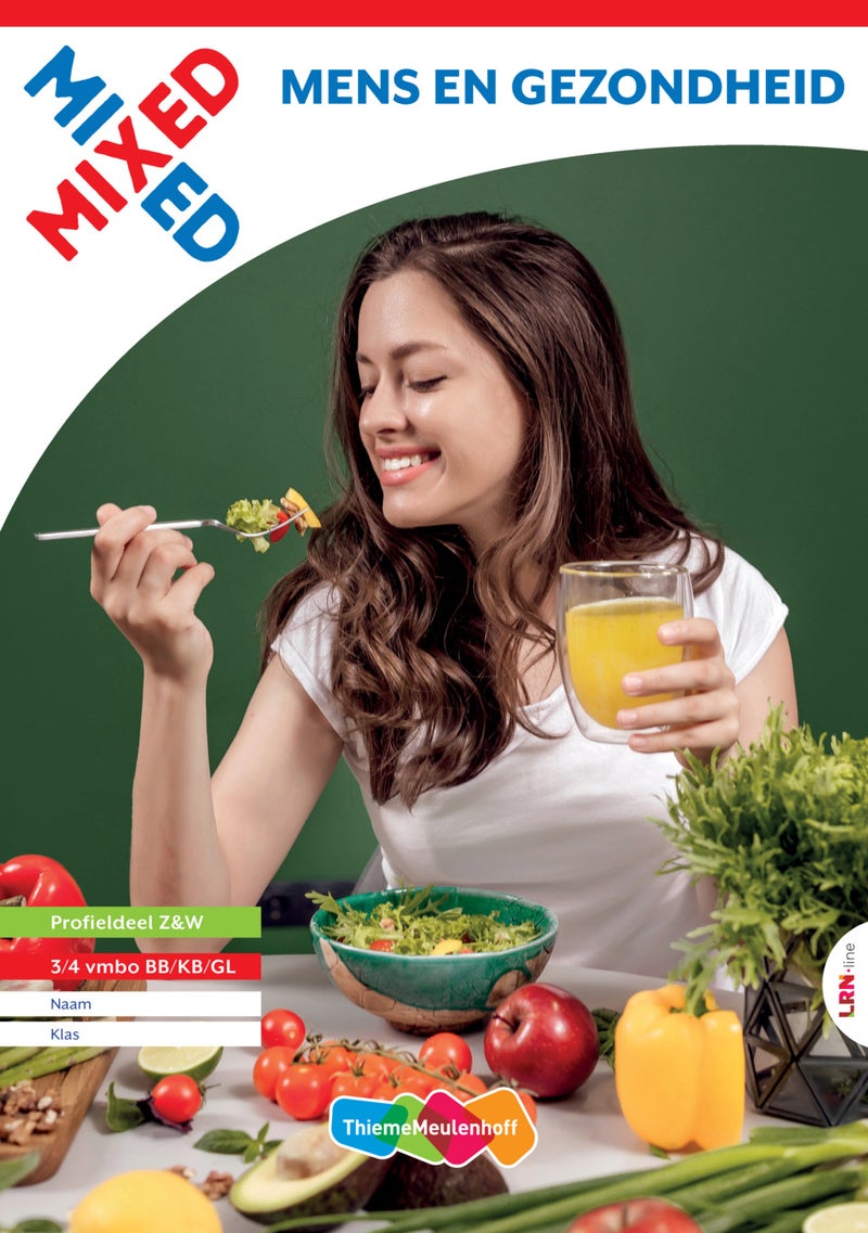 MIXED LRN-line boek Mens en gezondheid 3/4 vmbo