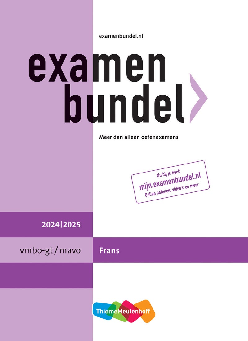 Examenbundel online + boek vmbo-gt/mavo Frans 2024/2025