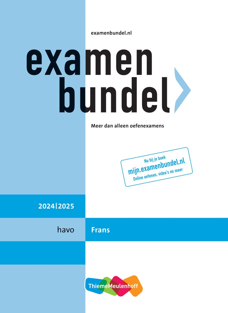 Examenbundel online + boek havo Frans 2024/2025