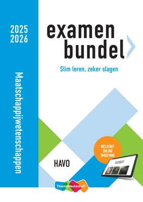 Examenbundel online + boek havo Maatschappijwetenschappen 2025/2026