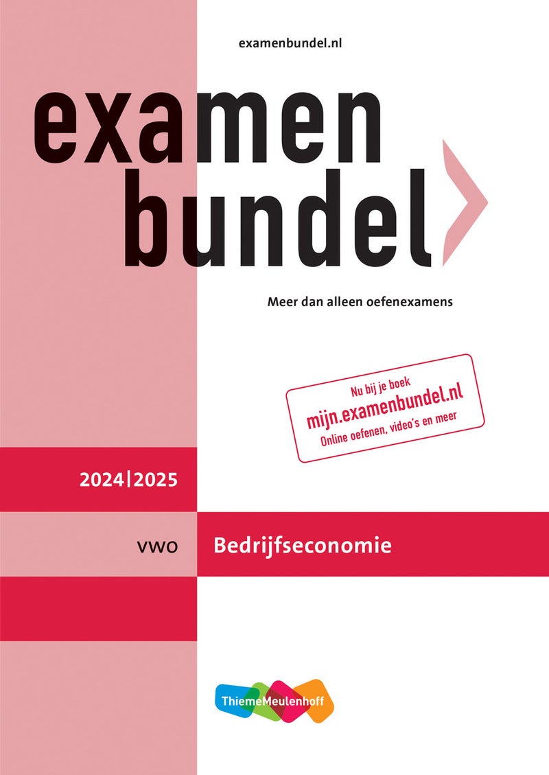 Examenbundel online + boek vwo Bedrijfseconomie 2024/2025