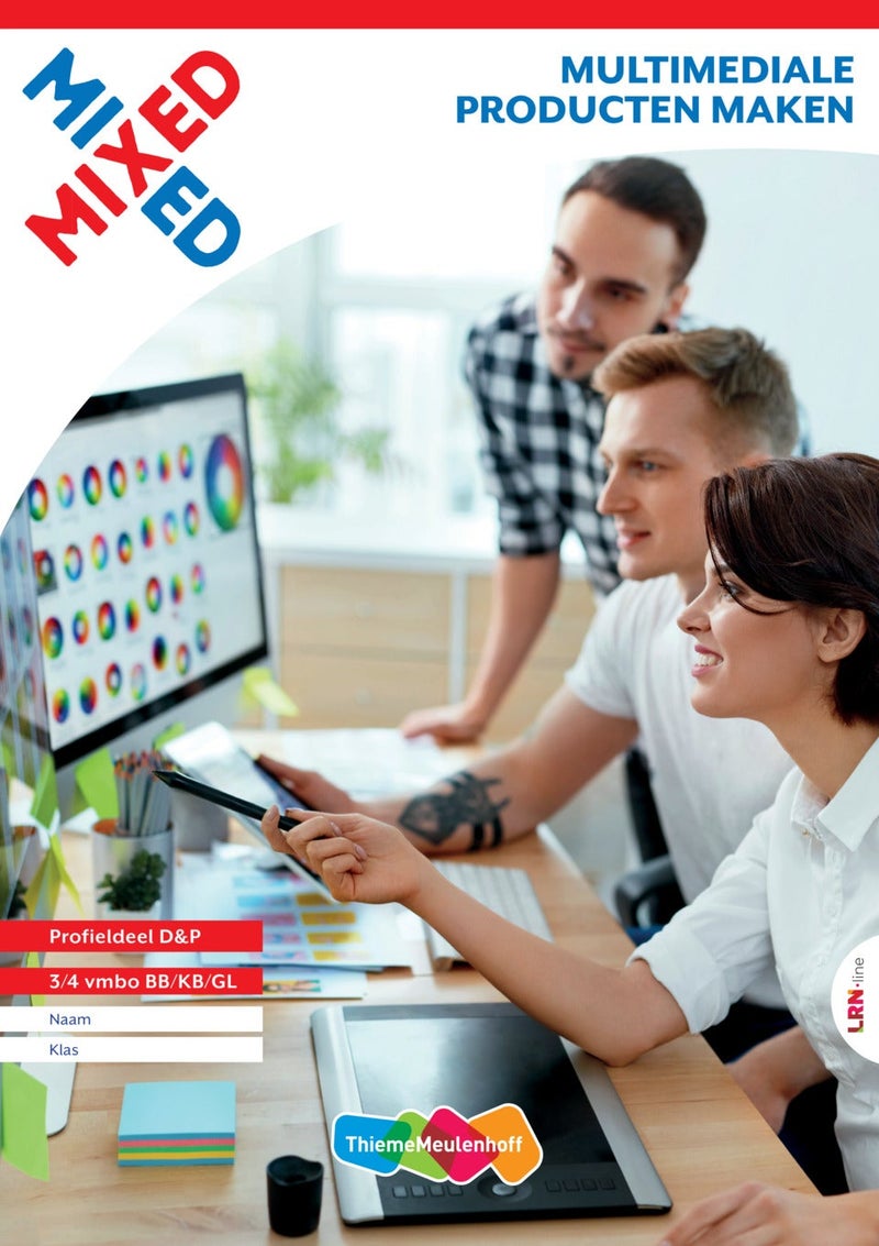 MIXED LRN-line online + boek Multimediale producten maken 3/4 vmbo