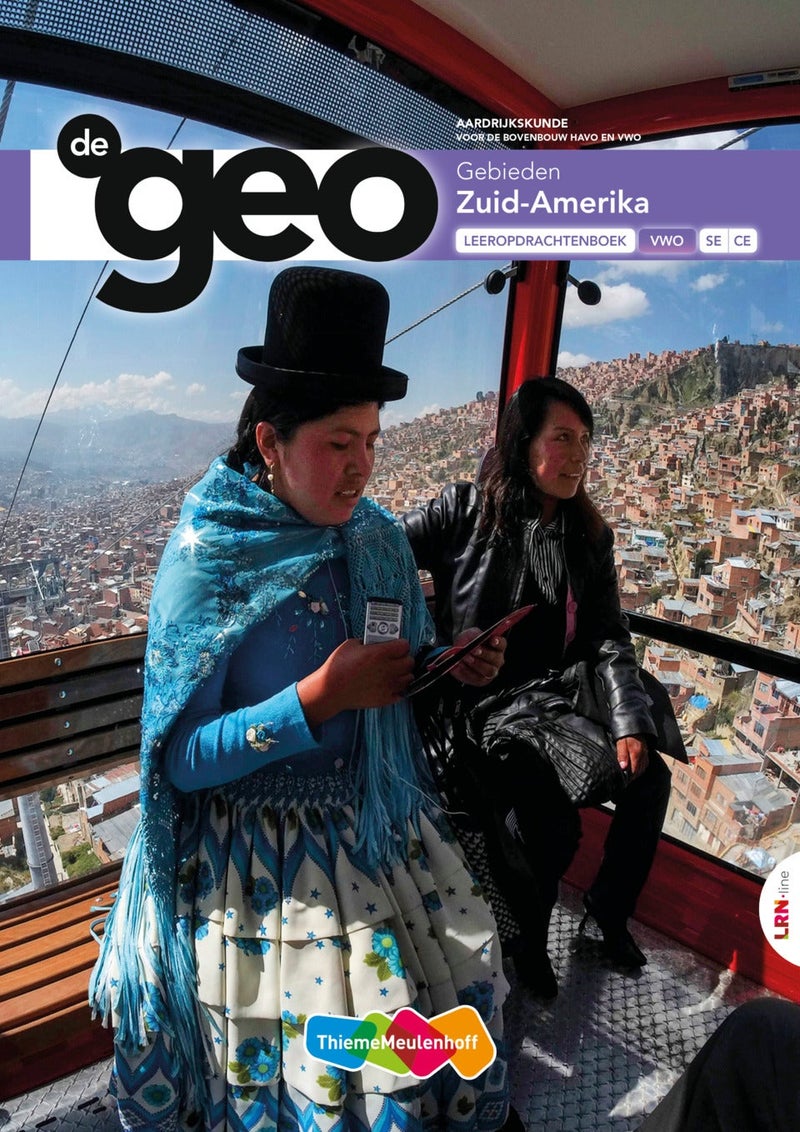 De Geo LRN-line (CE 2024 en CE 2025) online + boek vwo Zuid-Amerika