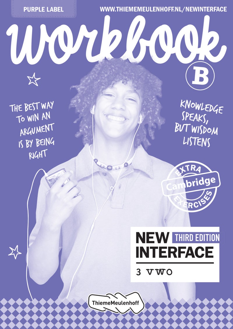 New Interface 3 vwo Combipakket totaallicentie + Workbook Purple label