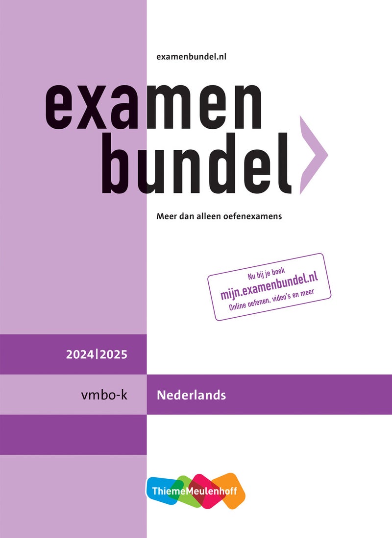 Examenbundel online + boek vmbo-k Nederlands 2024/2025