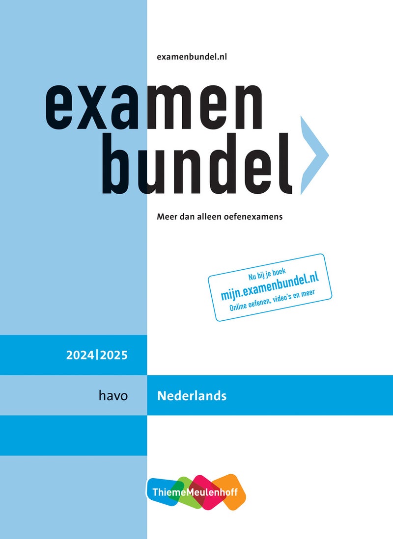 Examenbundel online + boek havo Nederlands 2024/2025