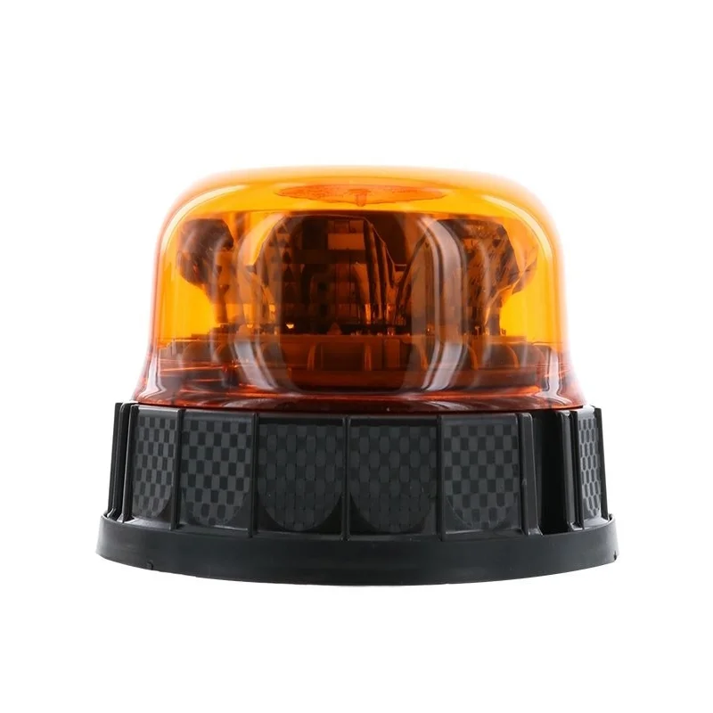 LED R65 zwaailamp amber 12/24v 3-boutsmontage, roterend+flit | D14500