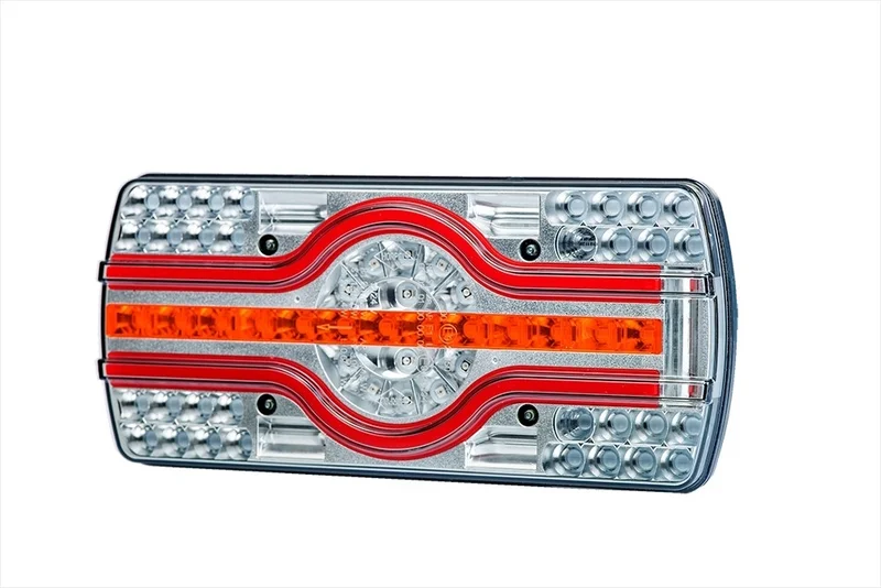 LED neon rear light with license plate light | 12-24v | 2.0m cable | VC-3650