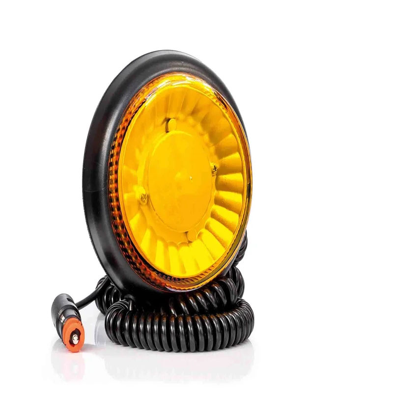 R65 LED warning light, single flash, Magnet, 12/24V 3m cable | S10ZL411