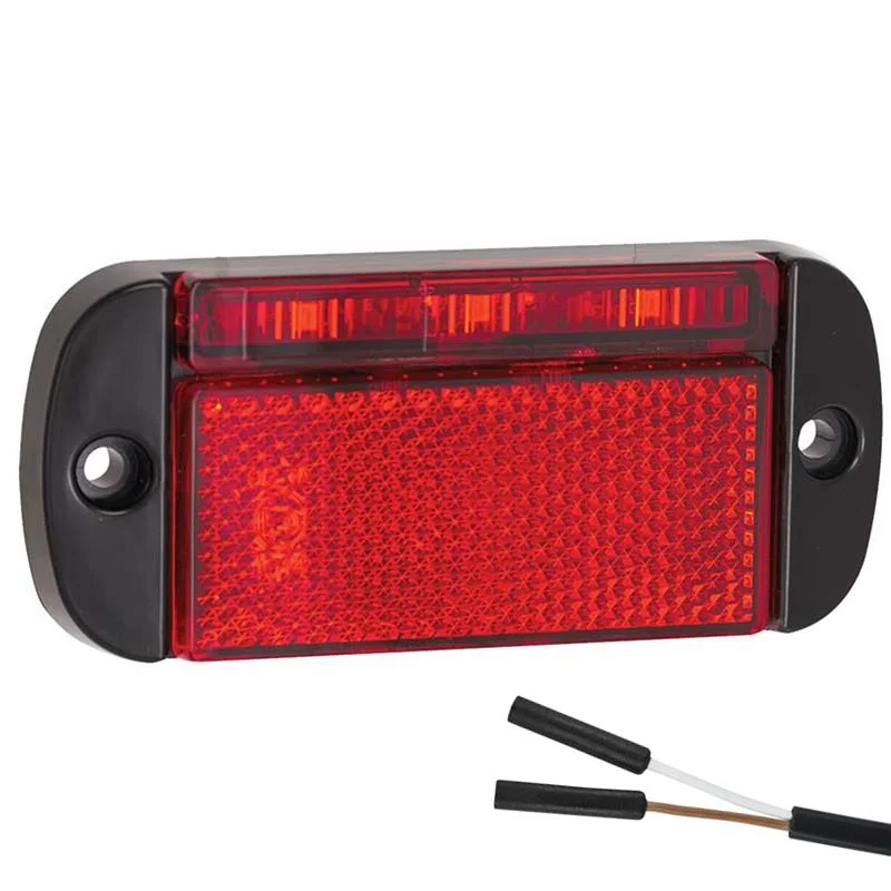 LED marker light red | 12-24v | 2-PIN connector | 44RMBE2P