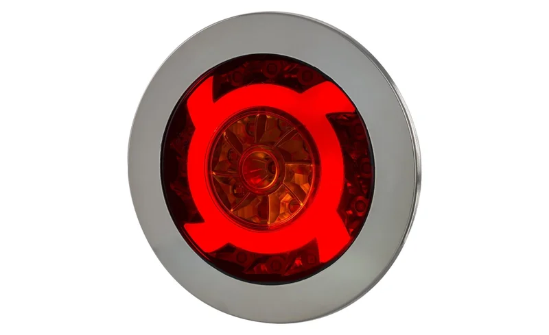 LED fog light with reverse light | 120mm. surface mounted | 12-24v | 1.5m. cable | VC-3920
