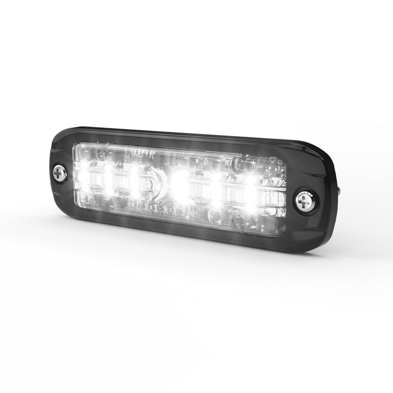 LED R65 Flashlight | amber + white (dual) 6-LED | 12-24v | IP69K | ED3802AW