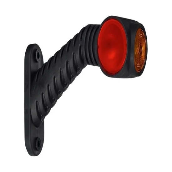 Rechts | LED-Begrenzungsleuchte rot-weiß-amber | 12-24v | 50cm. Kabel | MB-4792RWA