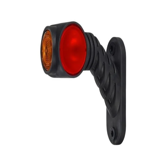 Links | LED-Begrenzungsleuchte rot-weiß-amber | 12-24v | 50cm. Kabel | MB-4761RWA