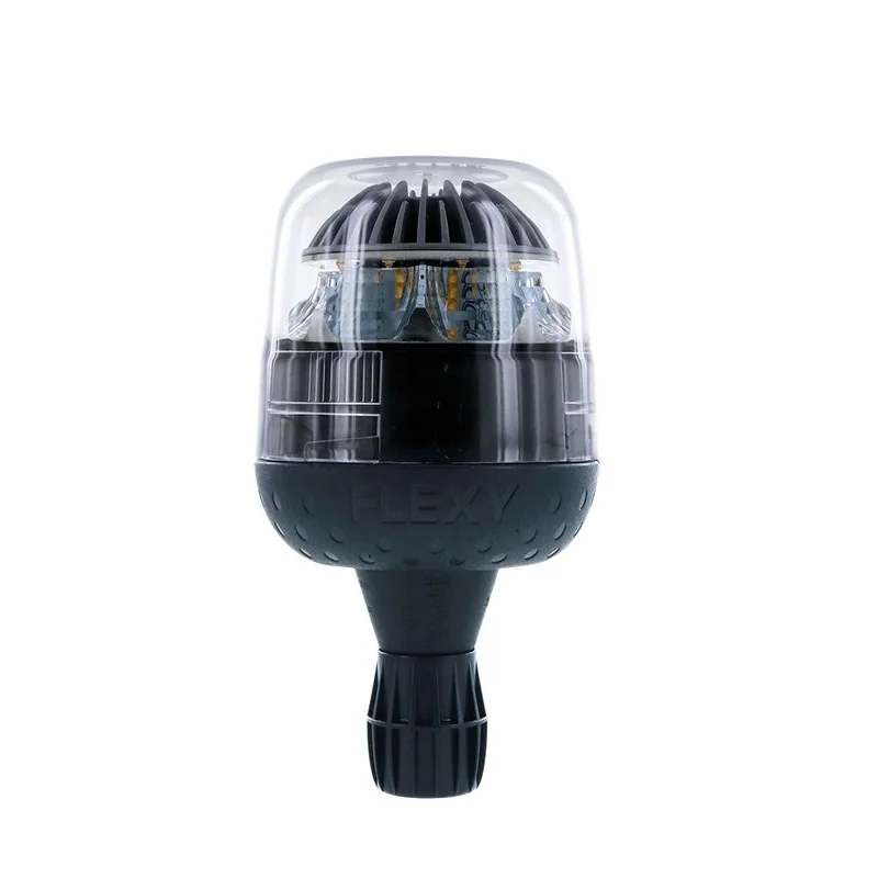 LED R65 warning light amber/transp. 12/24v flexi DIN, single fli | D14753