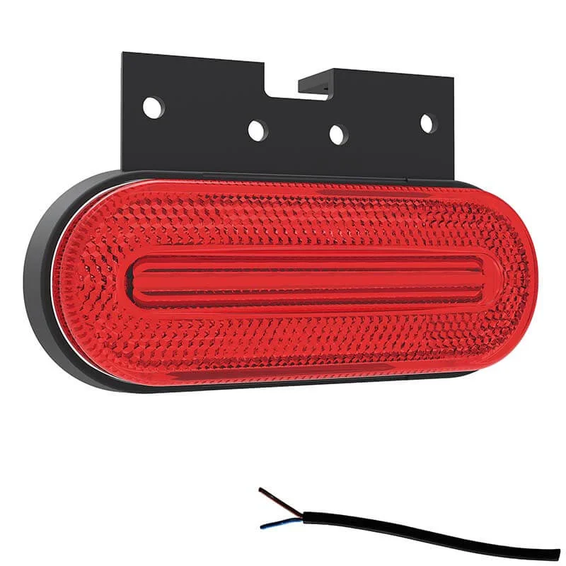 LED marker light red | 12-24v | 50cm. cable | M10MV-750R