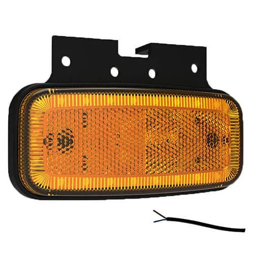 Feu de balisage à LED orange | 12-24v | 50cm. de câble | MV-1250A