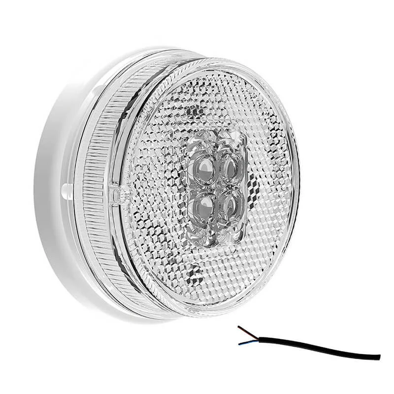 LED marker light white | 12-24v | 50cm. cable | MV-1300W