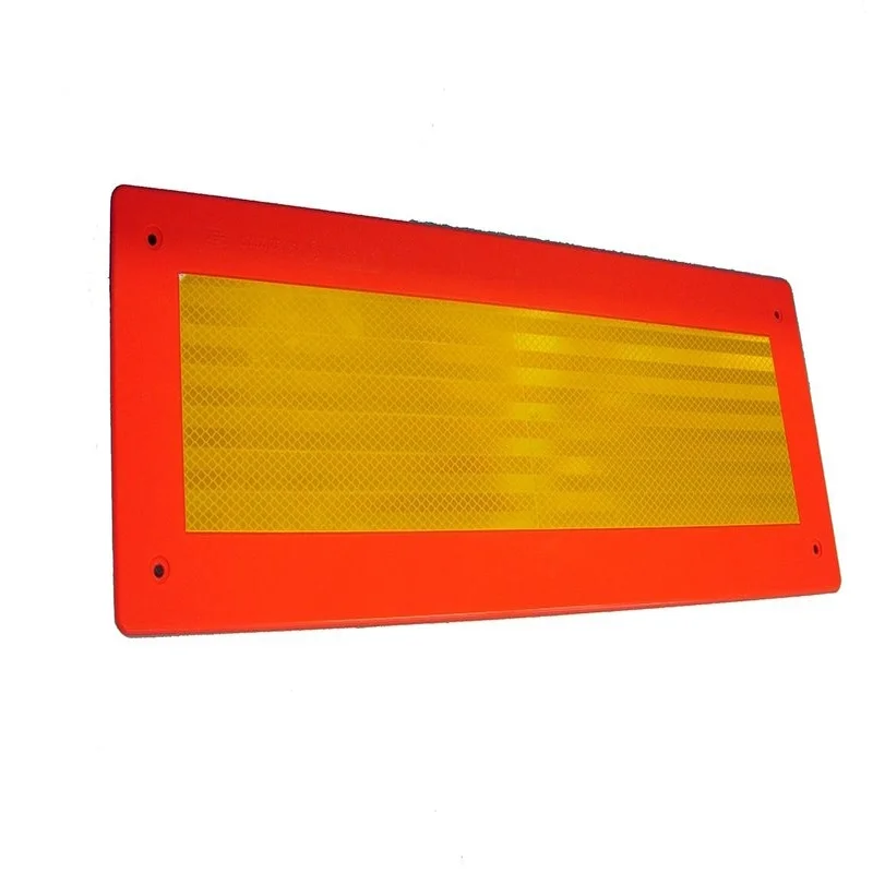 Set (2) Cartelli di segnalazione in plastica costiera 566x132 giallo/rosso | D14536